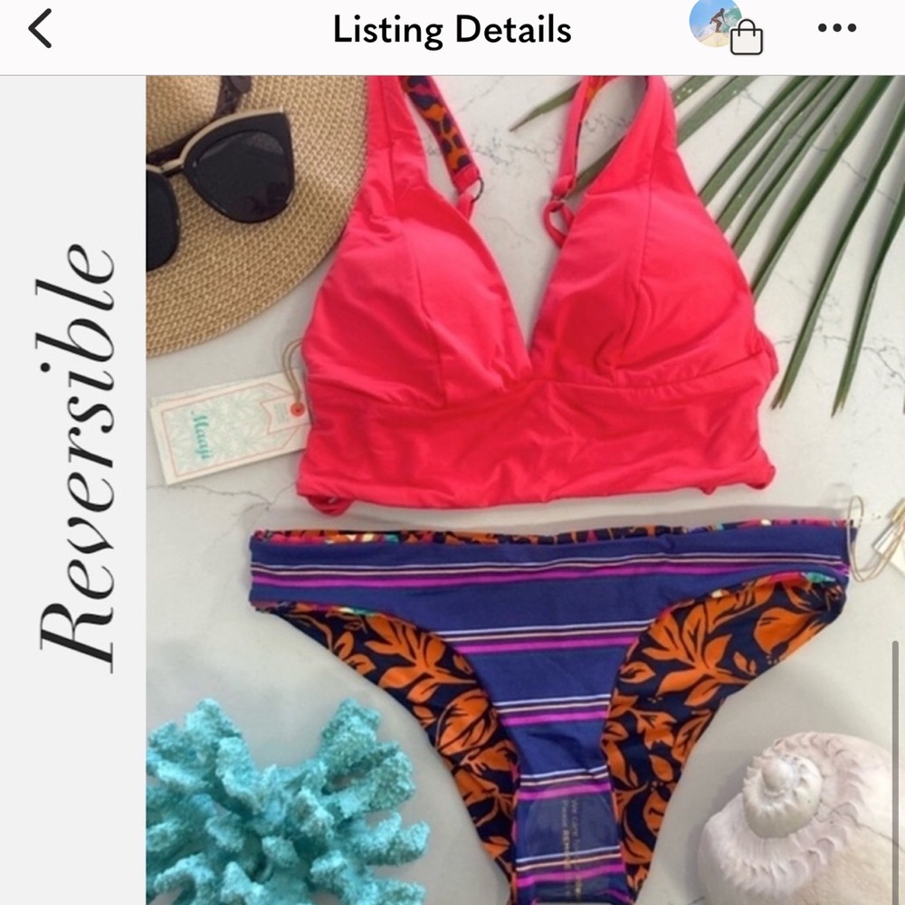 MAAJI Mango Set - Jukey Longline Bikini Top & Docks Cheeky Bottoms S